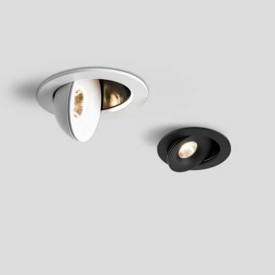 2Pcs COB LED 3''/4'' Recessed Lamp Fixture Bedroom Rotatable Ceiling Light Fixture