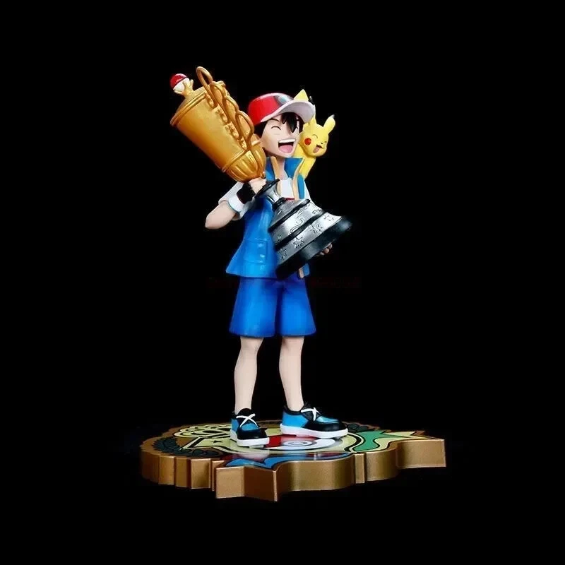Ash Ketchum Campeón y Pikachu Pokemon Entrenador Coleccionable Estatua Figura Modelo Foto 3 de 4