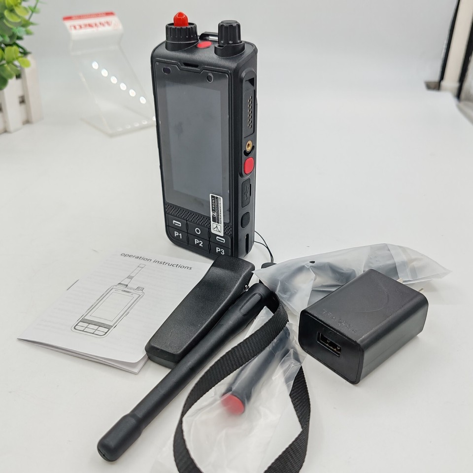 Talkie-walkie 4G/UHF Anysecu HD6500 – 16 Canaux, GPS – Portée Illimitée En Réseau – Analogique Aussi