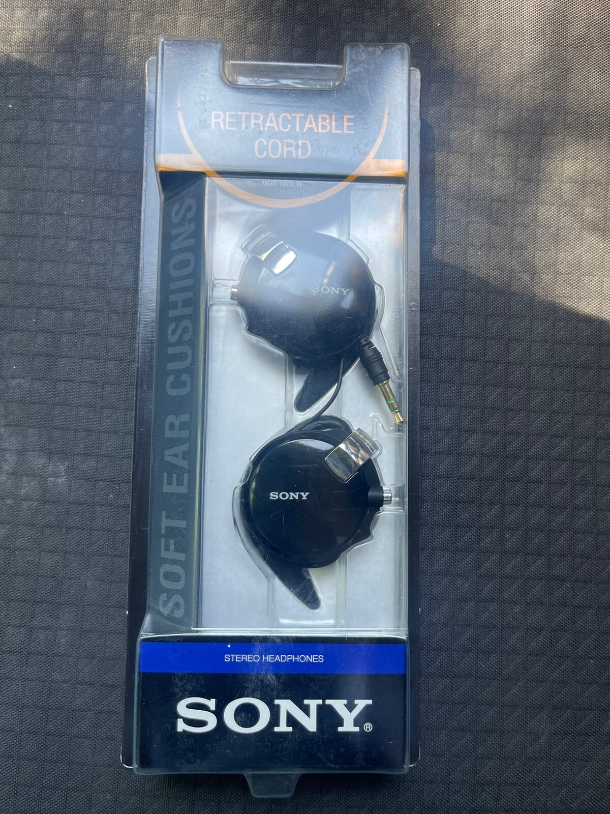 SONY Headphone Ear Hook Stereo MDRQ68LW Black New Factory Sealed eBay