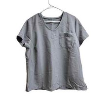 Jaanuu Women's 2-Pocket Tuck-in Scrub Top