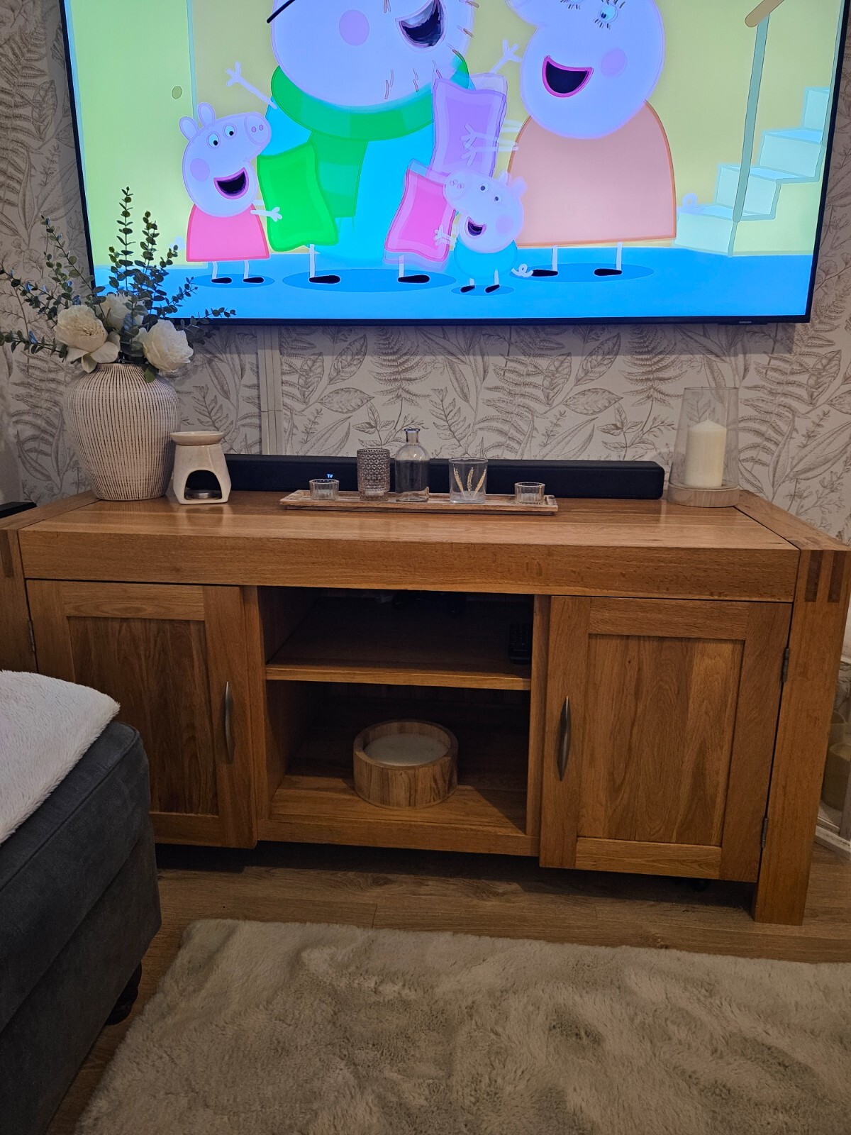 Oak furniture land oak tv unit eBay