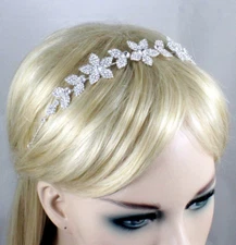 Floral Crystal Rhinestone Bridal Hair Headband Headpiece Jewelry Tiara Prom T904