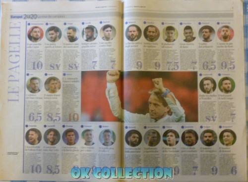 ITALY CHAMPION EUROPE Italian Newspaper CORRIERE DELLA SERA 13-07-2021 - Picture 10 of 11