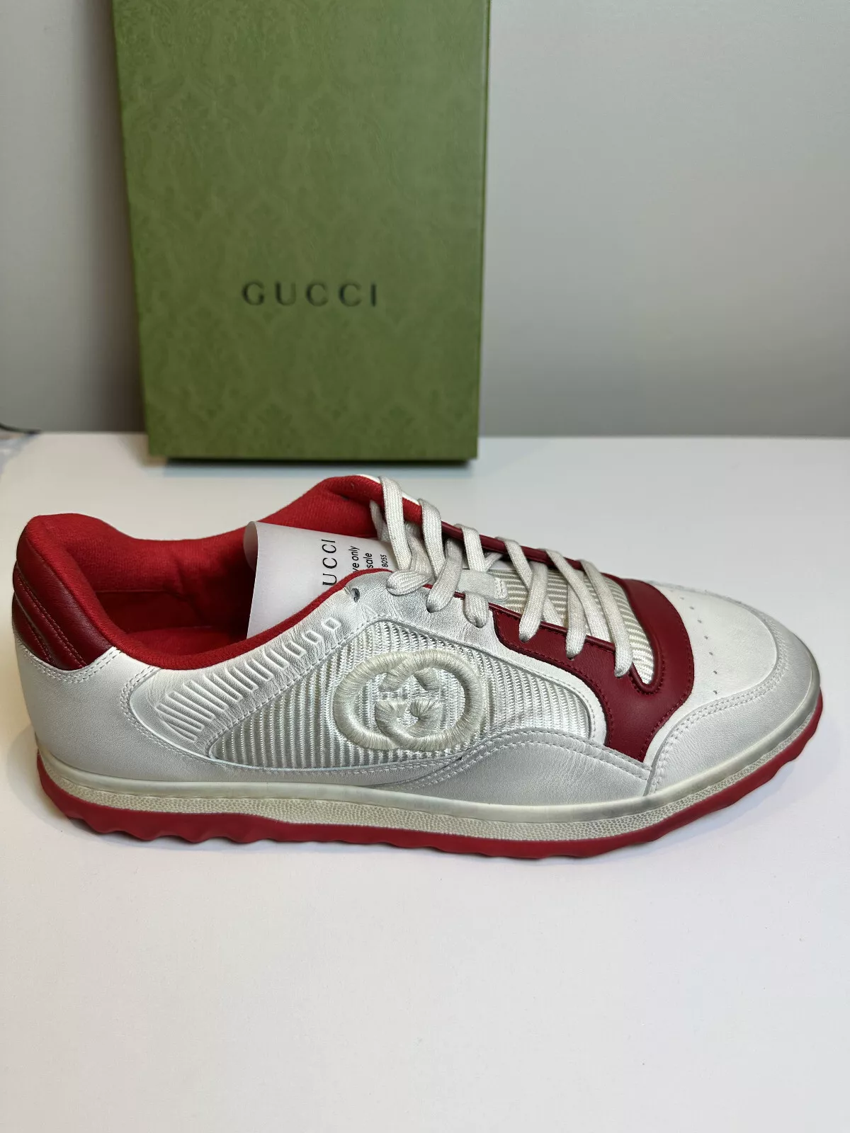 Baskets en cuir homme Gucci Mac80 taille UK9 US10