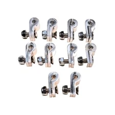 3/16 BRAKE HARD LINE P MOUNTING CLAMP POLISHED ALUMINUM (SET OF 10)