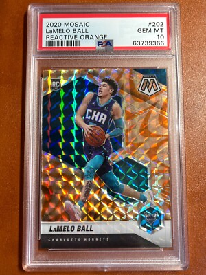 2020-21 Panini Mosaic LAMELO BALL #202 RC Rookie REACTIVE