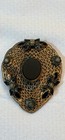 Filigree Dress Clip W/black Beads Faux Pearls  — photo 6