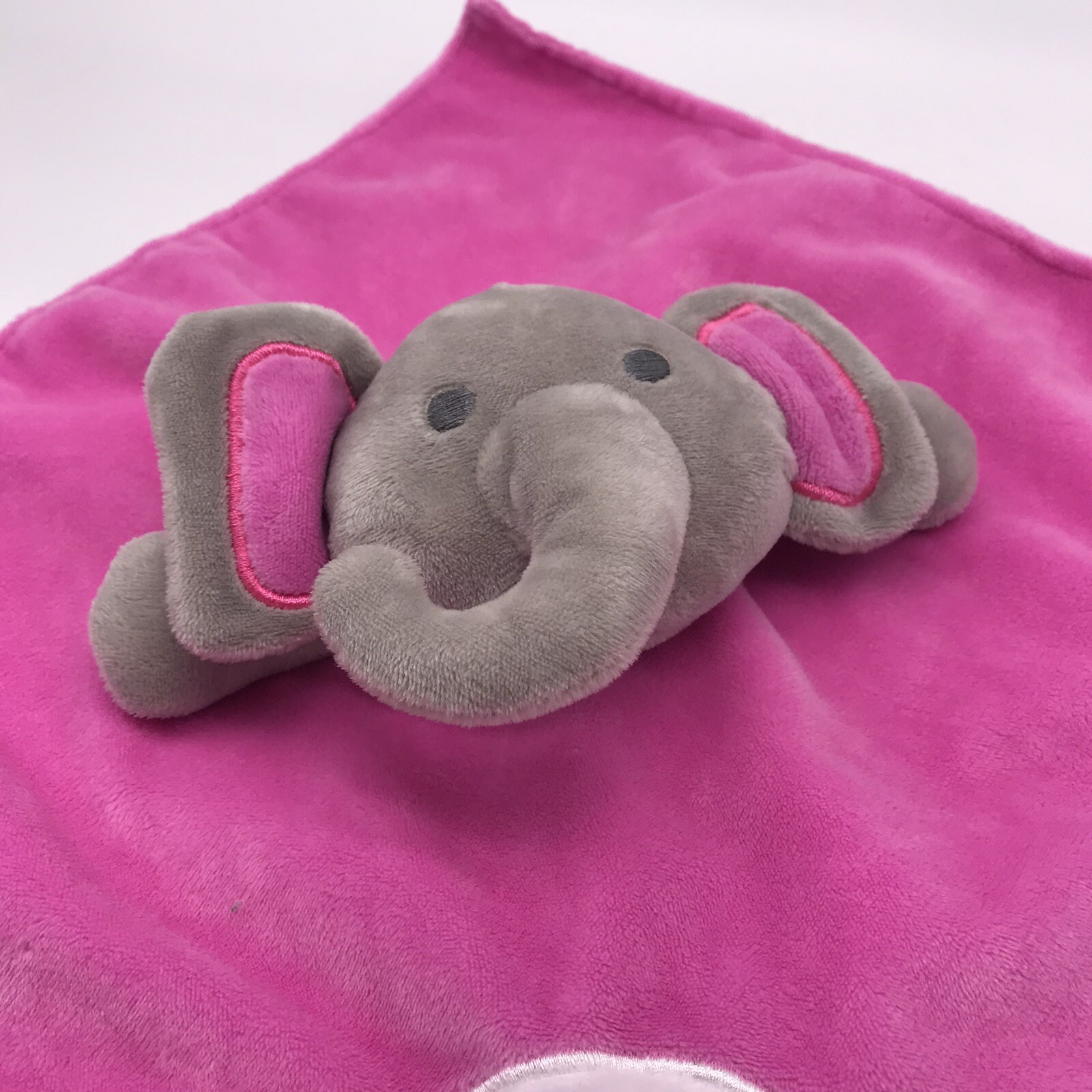 RN 36753 “Little One” Elephant Lovey Baby Security Blanket Pink Soft