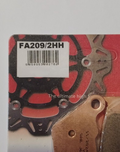 EBC Fritté Plaquettes de Frein avant et Arrière Pour Honda NX650 Dominator (1997 - Picture 4 of 12