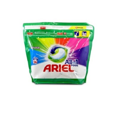 0,46 /Waschladung - 2x Ariel All in 1 Pods Color Waschmittel - 54 Waschladungen