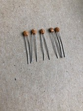10 Vintage 4.7 pF 50V to 100V 5 Ceramic Disc Capacitor Radial Leads, 4.7pF USA