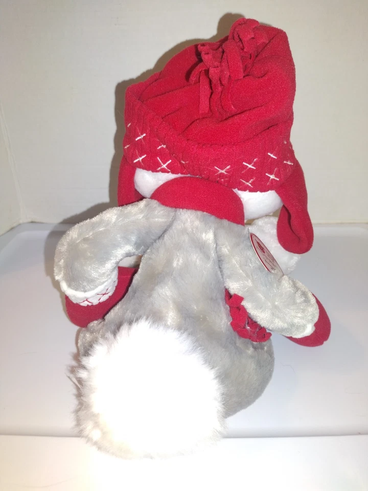 Bugs кролик looney мелодии плюшевый Hallmark снег зимняя шляпа варежки Рождество - Изображение 3 из 4