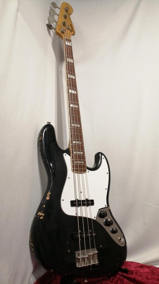Fender Jazz Bass Black 1974 Electric Bass Guitar | eBay