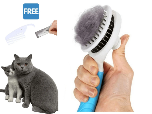 Dog & Cat Grooming Brush, Self Cleaning Slicker Brushes for Dogs Cats Pet Groomi
