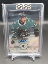 2020-21 Upper Deck Clear Cut Rookie Auto Sasha Chmelevski San Jose Sharks 