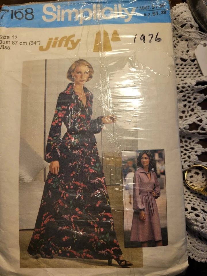 VINTAGE 70'S SIMPLICITY PATTERN DRESS SIZE 12 - Image 4 of 4