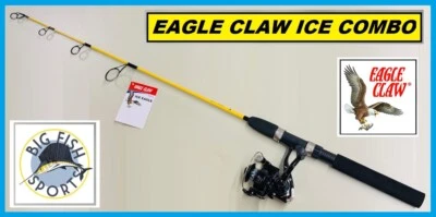 eagle claw black eagle spin combo Brave 5' Medium Moderate Spinning Carded making it easy to pack them along for your adventures Eagle Claw Surf Beast Spinning