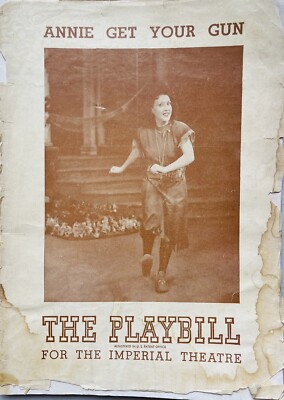 Annie Get Your Gun - Broadway Playbill Jan 1948 - Ehtel Merman, Ray Middleton