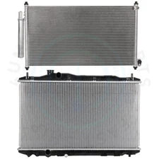 Radiator & AC Condenser Cooling Kit For 2012-15 Honda Civic 1.8L 2.4L L4