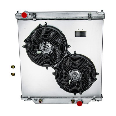 3 ROW Radiator+Shroud+2*14'' Fans For 2003-07 Ford F250 F350 F450 Excursion 6.0