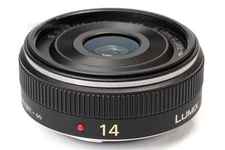 PANASONIC LUMIX G 14mm F2.5 F/2.5 ASPH AF LENS H-H014 Black Made in Japan