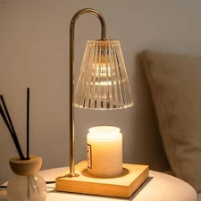 Candle Warmer Lamp, Adjustable Glass Lamp Candle Warmer with Timer Dimmable