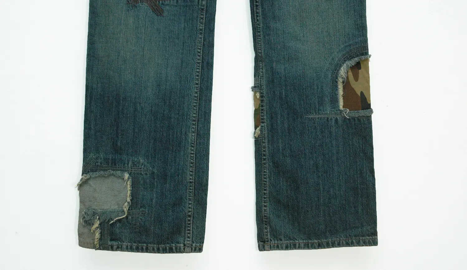 NWT Vintage Gianfranco Ferre Patchwork Jeans Made… - image 7