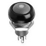 APEM Inc. IPR3SAD2L0G Switch Push Button N.O. SPST Round Plunger ...