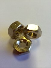 BRASS HEX FULL NUTS   DIN 934 M2 M3 M4 M5 M6 M8 M10 **FREE DELIVERY**
