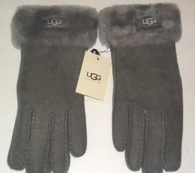 gray ugg gloves