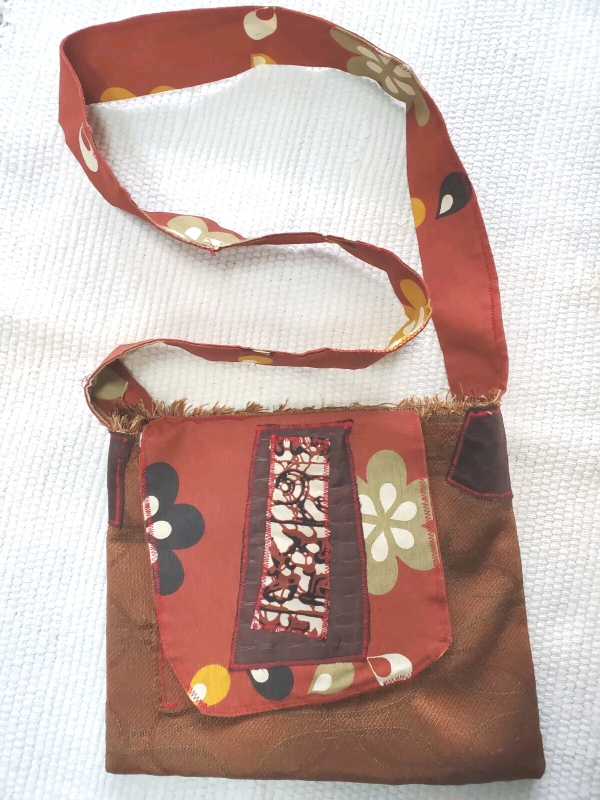 Crossbody Shoulder  Purse Boho Patchwork Artisan … - image 2