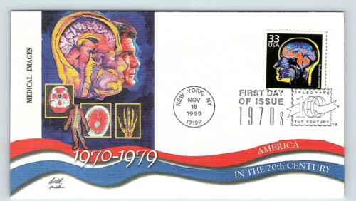 New York NY Medical Images FDC Stamped Envelope 1999 Cat Scans  fdc16 - Bild 1 von 2