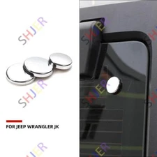 For Jeep Wrangler JK 07-17 Chrome Silver Car Tailgate Rear Glass Door Cover Trim