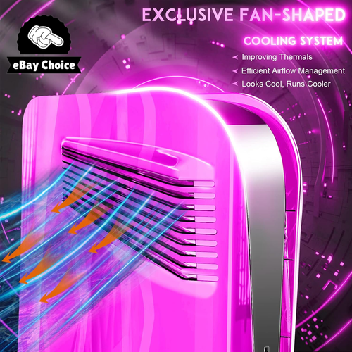 PS5 Cooling Vent Cover Plates Purple ABS Dustproof Replacement for Disc Edition - Picture 2 of 12