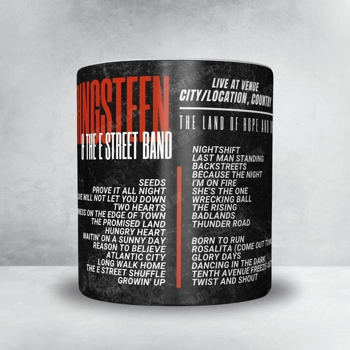 Bruce Springsteen Setlist Mug - Olympiastadion, Berlin, Germany - June 11th,2025
