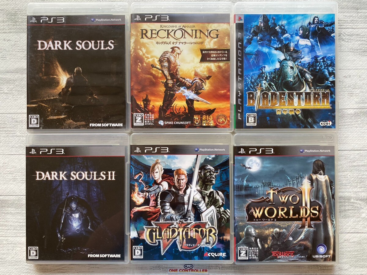 SONY PS3 Dark Souls 1 2 & Reckoning & Gladiator VS & BladeStorm