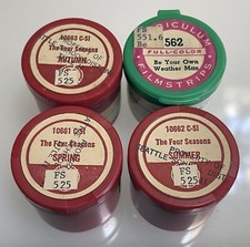 Vintage Classroom Film Strip Lot of 4: c1967 Seasons Weather