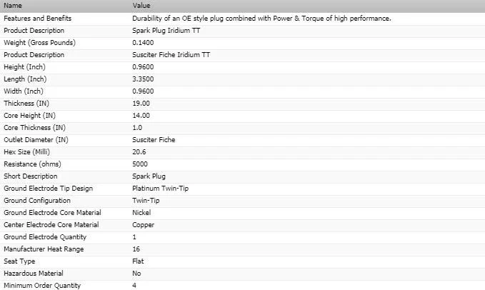 6 peças velas de ignição Denso Iridium TT para BMW 325I 1987-1991 L6-2.5L - Imagem 4 de 4