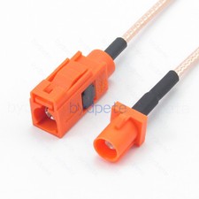 Fakra-M Orange male to female plug jack RG316 Pigtail Coax Extended Cable 50ohm