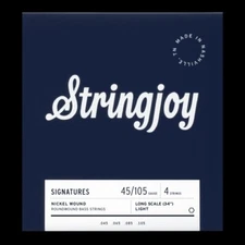 Stringjoy Signature Nickel Wound Light Long Scale Roundwound Bass Strings 45-105