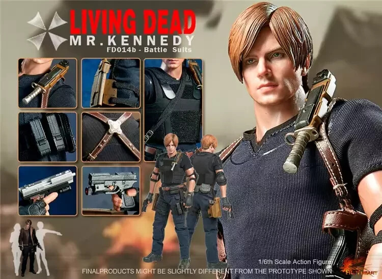 In stock Hot Heart 1/6 Resident Evil Leone Mr.Kennedy Action In stock Hot Heart 1/6 Resident Evil Leone Mr.Kennedy Action