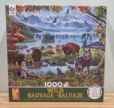 Ceaco 1000 Teile Puzzle Wild Series North American Wildlife schwer zu finden