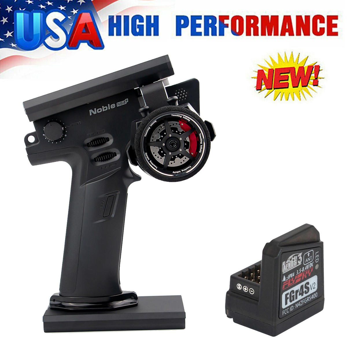 Flysky Noble NB4+ 2.4Ghz 8CH Transmitter FGr4S Receiver 3.5