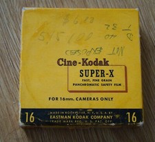Vintage Cine Kodak 16mm Super X Movie Film 1956 Not Exposed