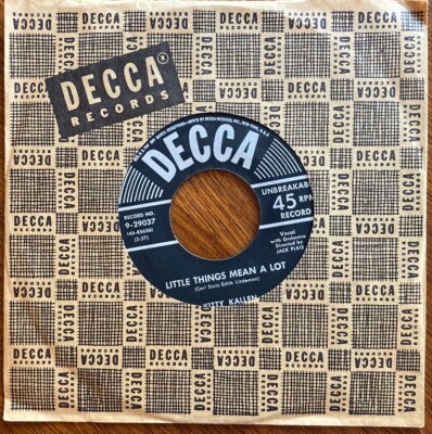 Kitty Kallen - Little Things Mean A Lot (Original 1954 pressing; UNPLAYED NM)