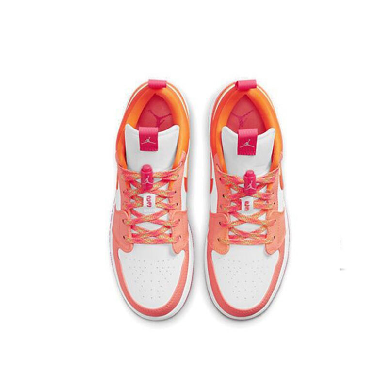 Nike Air Jordan 1 Low Utility GS Crimson Pulse Retro Sneakers