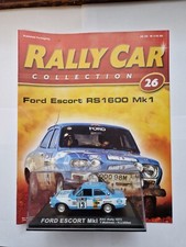 IXO DEAGOSTINI 1/43 FORD ESCORT MKI RAC RALLY 1973 DIECAST CAR + MAG