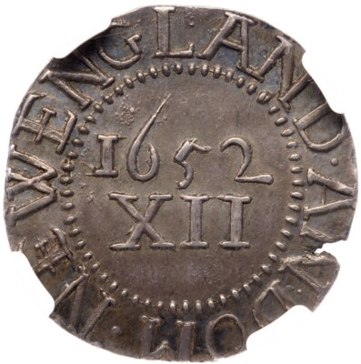 1652 N-3 R-6 NGC MS 62 No Pels Pine Tree Shilling Colonial