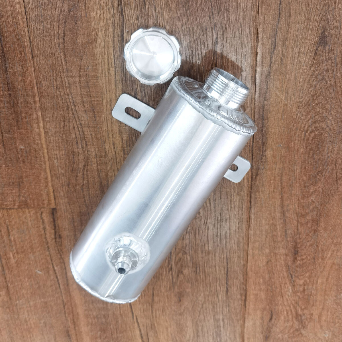  Universal Aluminum Power Steering Fluid Reservoir Tank -6AN -10AN With Cap